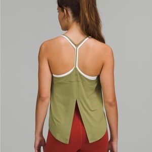 Lululemon modal silk tank top green 6